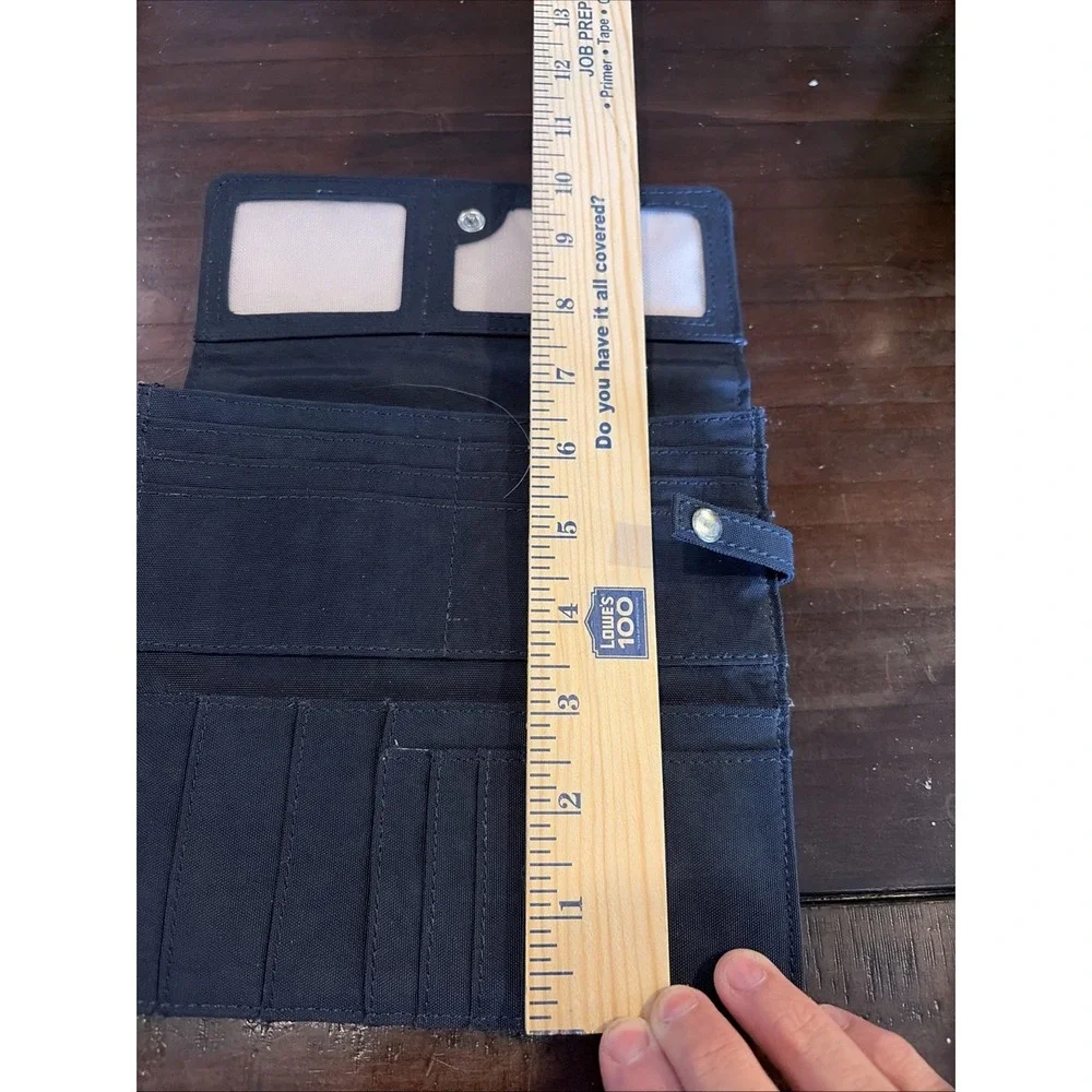 Kipling Navy Nylon Snap Tri-Fold Wallet (C6)